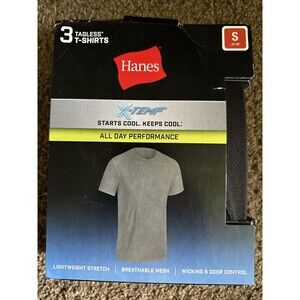 Hanes X- Temp Mens T-shirts All day Performance Breathable mesh‎ size S 3 pack